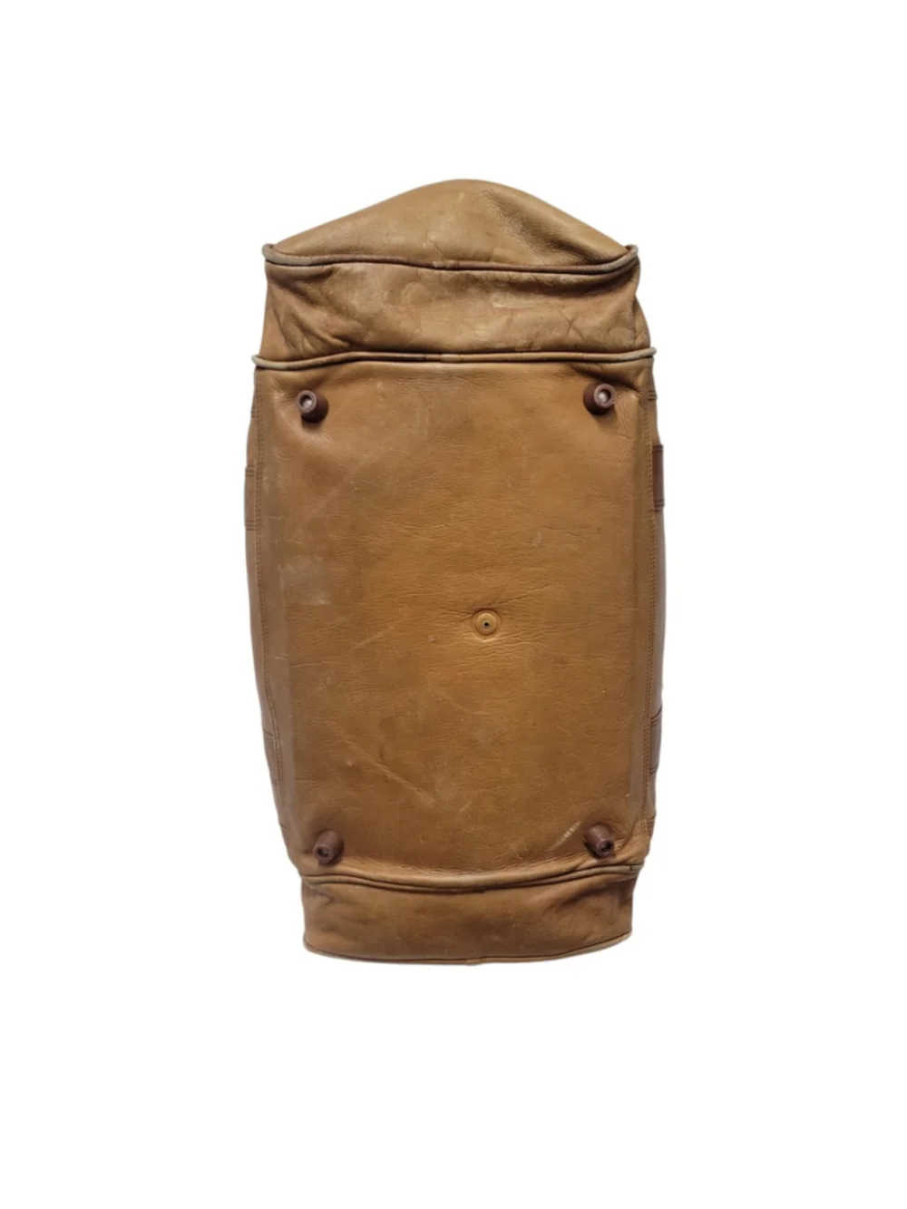 YURY Bags Brown Genuine Leather Double-Handle Adult Unisex Duffle Bag Vintage